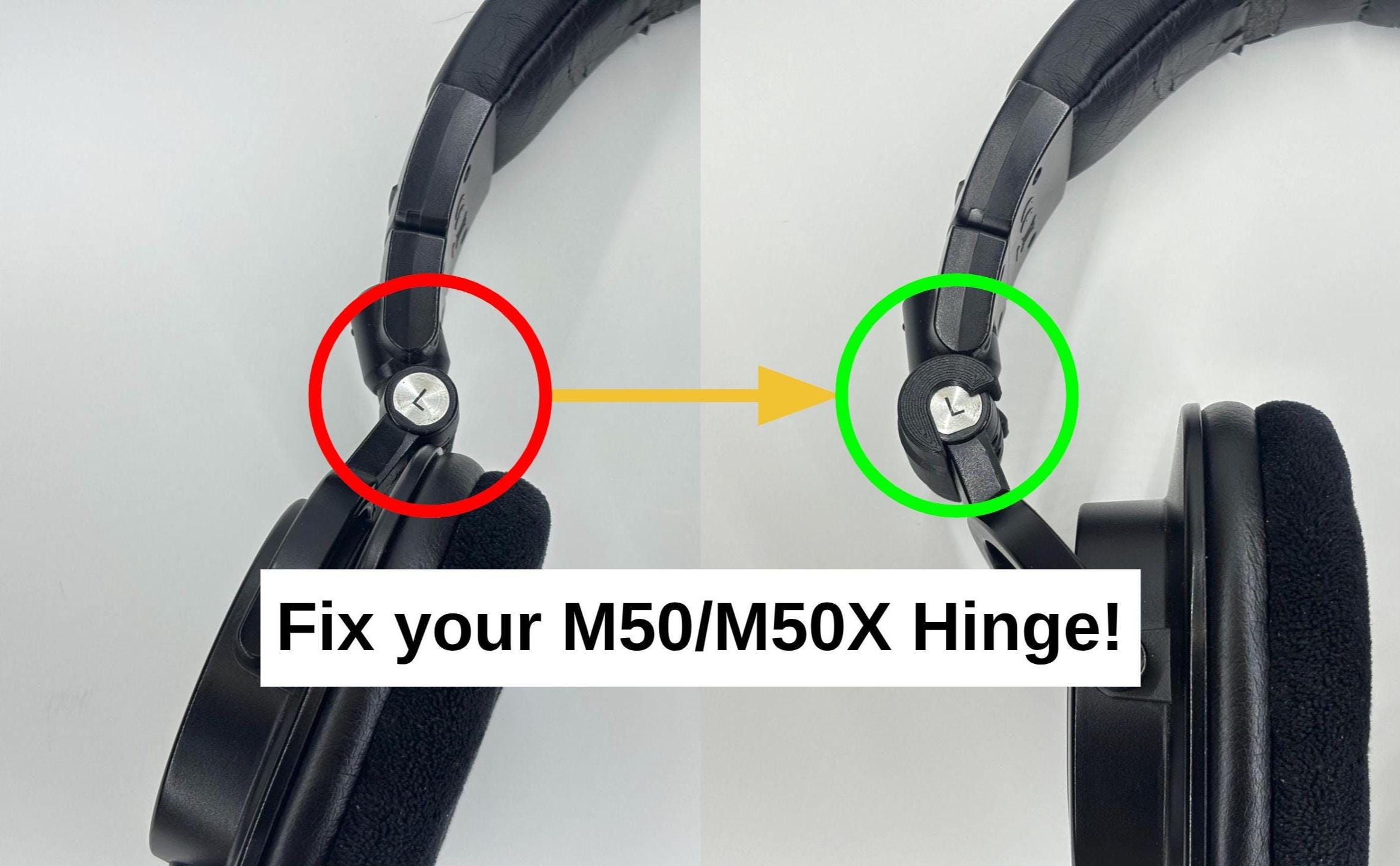 Audio Technica ATH-M50 / Ath-m50x / M50x / M50 Hinge Repair