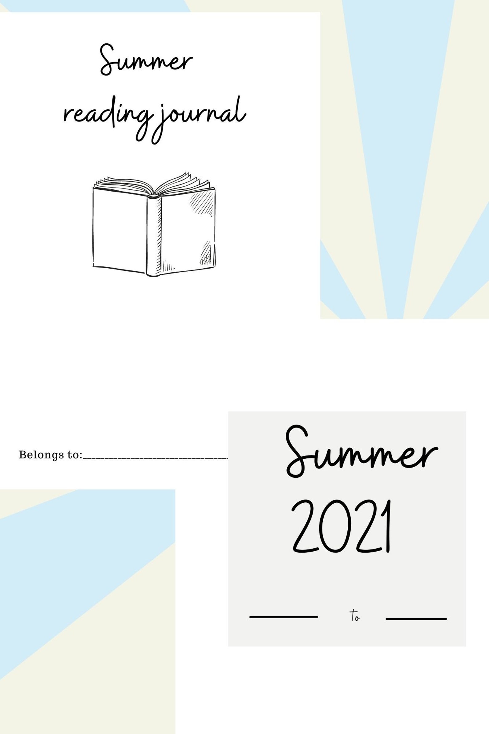 Summer Reading Tracker And Activity Journal Etsy