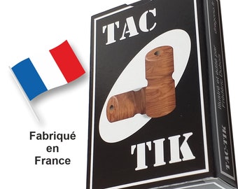 Tac-Tik Jeu de CARTES pour jeu de société Tac Tik Tock Toc Petits Chevaux Canadiens pour plateau Bois, convivial famille enfants amis