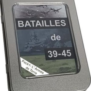Batailles de 39-45 PACK 1 Armée de Terre - Jeu de cartes sur la Seconde Guerre Mondiale - Jeu de Guerre, Stratégie et Histoire