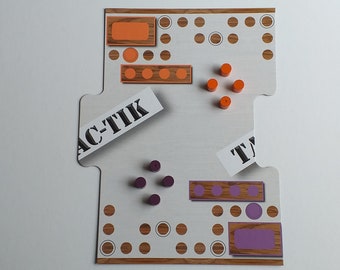 Extension de jeu Tac-Tik pour 7 ou 8 joueurs avec pions en bois