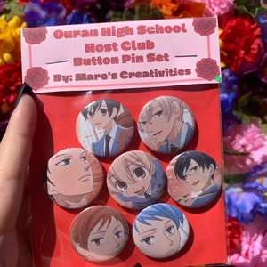 Ouran High School Host Club Button Pin Set
