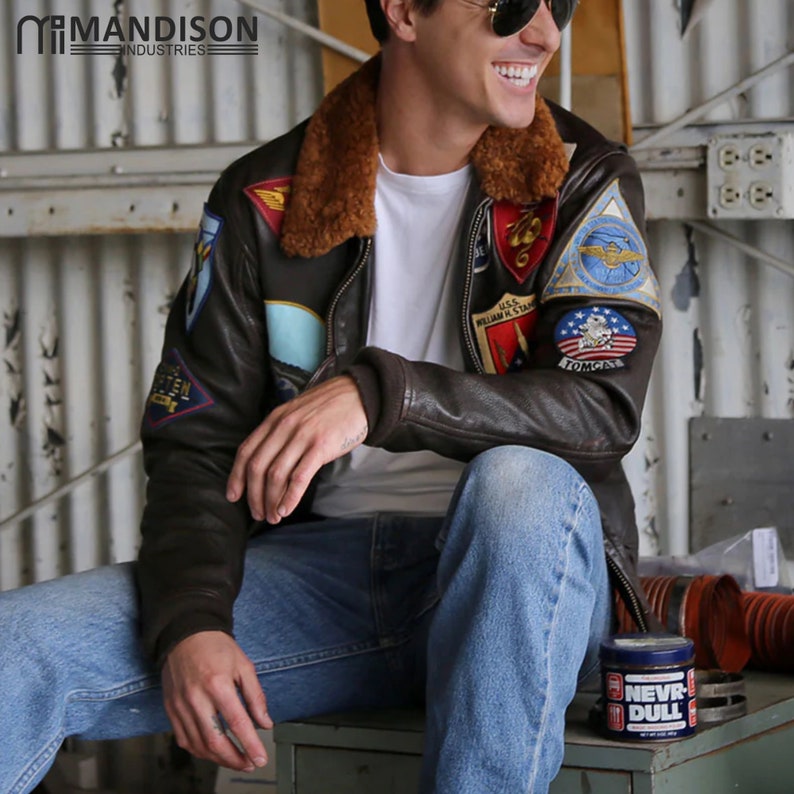 Top Gun Navy G1 Jacket Cockpit USA Men's Reproduction Top Etsy UK