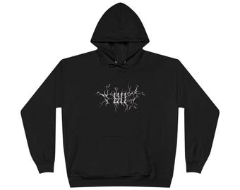 1111 Alignment Angel Number Heavy Metal  Hoodie | Gothic Graphic Sweatshirt | Dark Aesthetic Shirt | Numerology Hoodie | Alternative Fashion