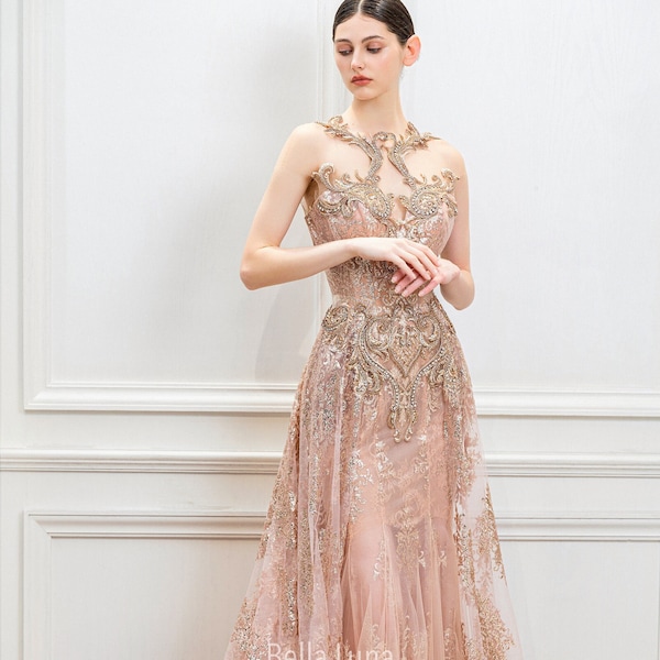 Shine Rhinestone Brand Luxury Dresses for Women Elegant main image 1