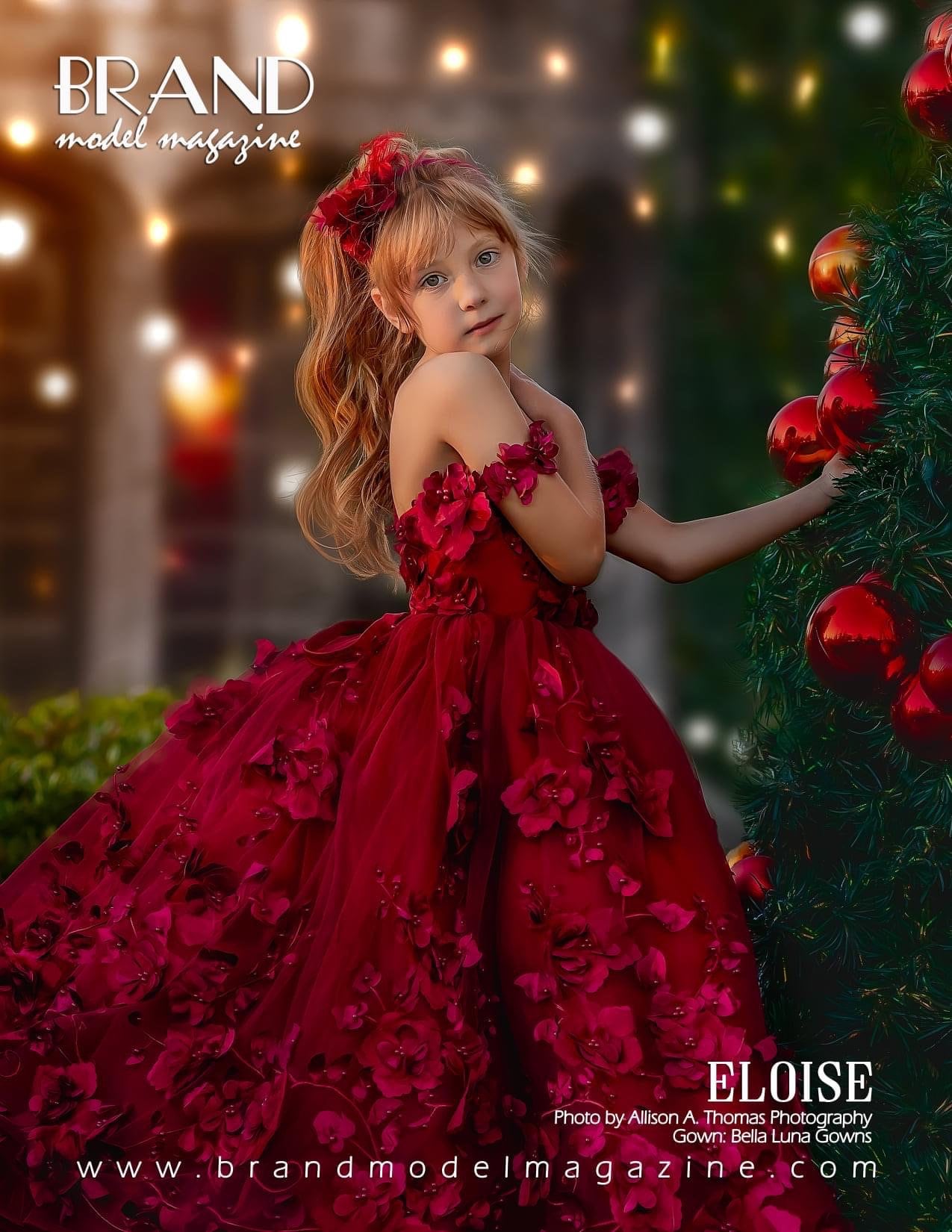 Sleeveless Short Dress with 3D flowers Burgundy Flower Girl Dress Tip –  Sparkly Gowns