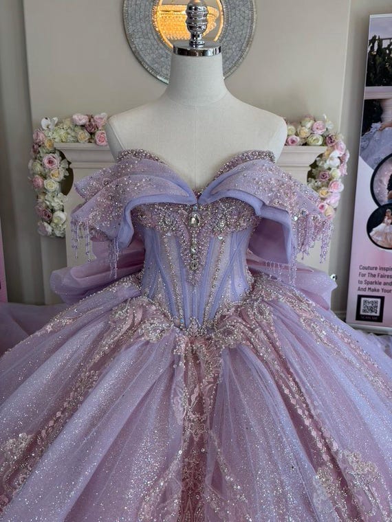 purple dress for sweet 15 Purple Quinceanera Dresses With Cape 3D Flowers Sweet 15 Pageant Party Ball Gown