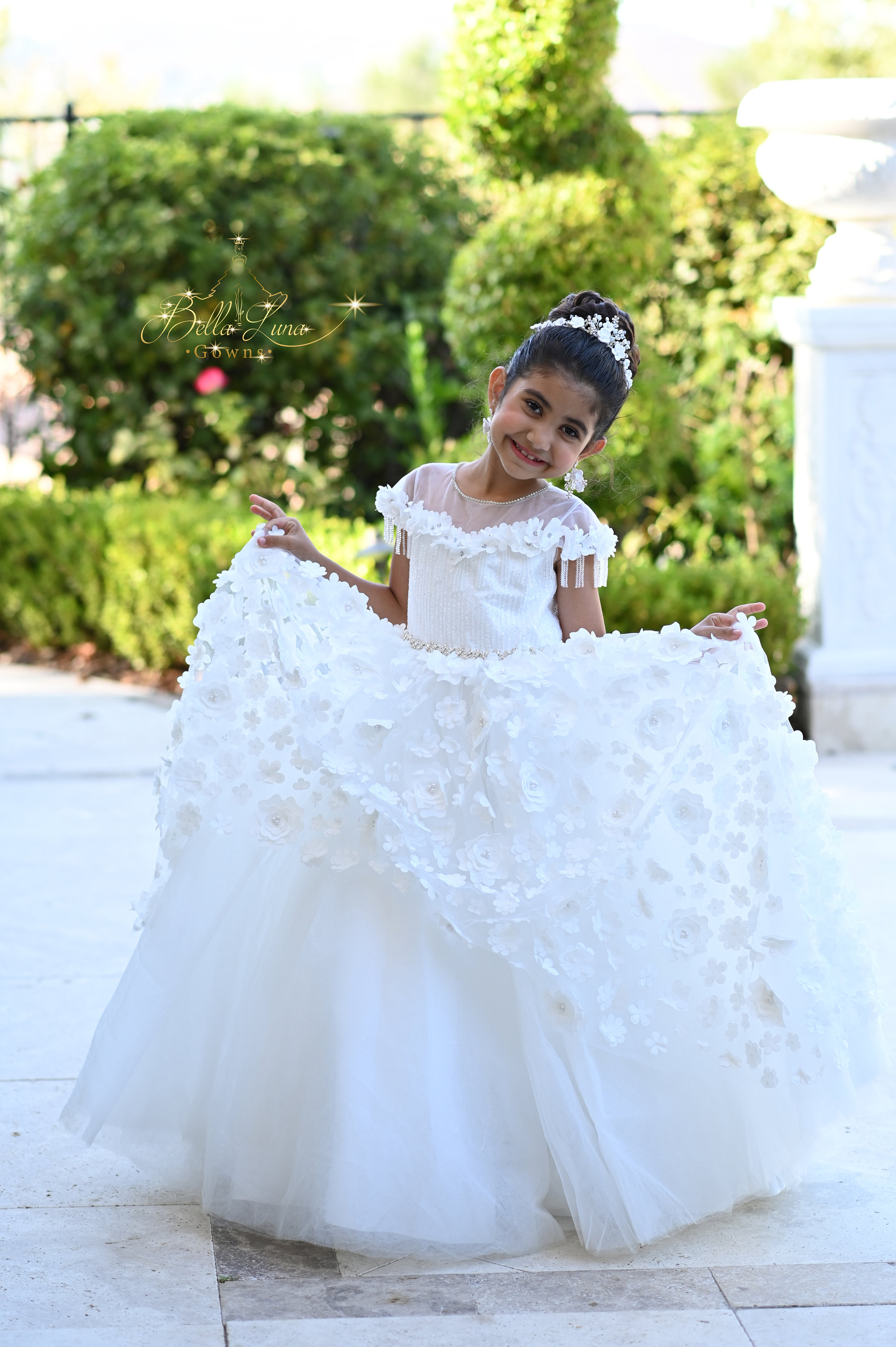 3d flower sales girl dress