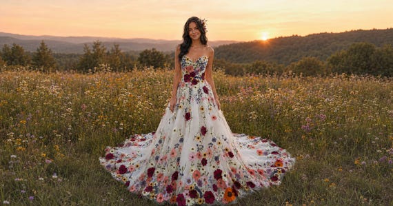 garden wedding bride dress Lilac Lace Appliques V-Neck Illusion Cape A-Line Our rustic wedding dress features delicate see Square Neck Satin Classic Outdoor