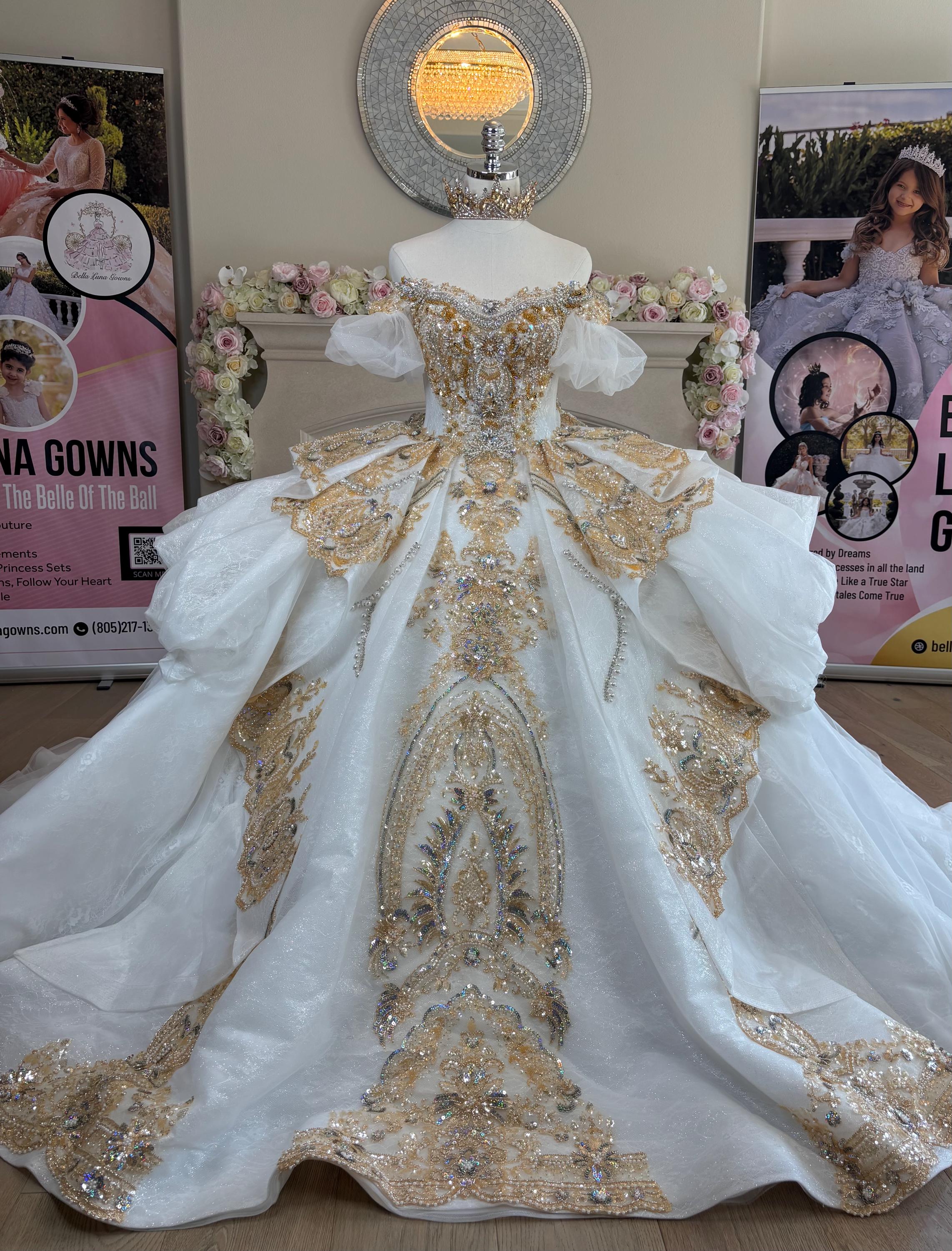 White quinceanera dress - Etsy México, image size:2284x3000