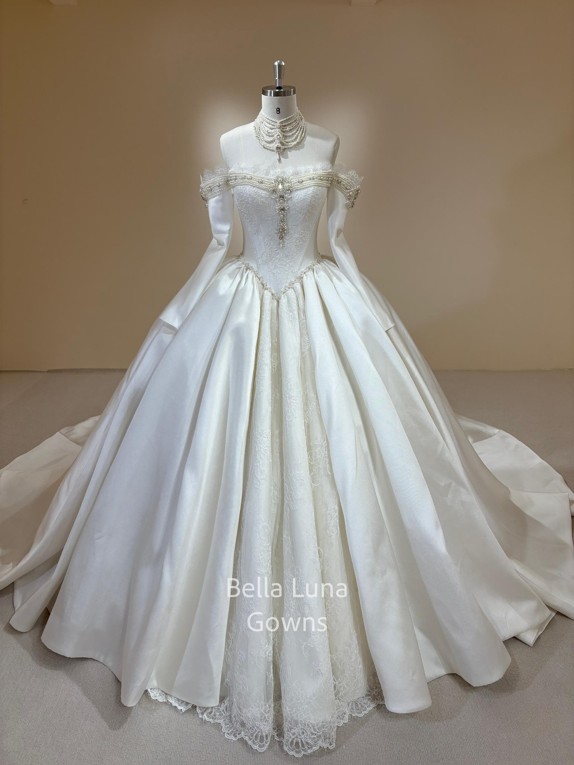 baroque lace wedding dress Ivory Tea Length Wedding Dress Strapless Sweetheart Sheer Illusion Boned Corset All-Over Ivory Gold Baroque Scroll Vine Lace Embroidery Thin White