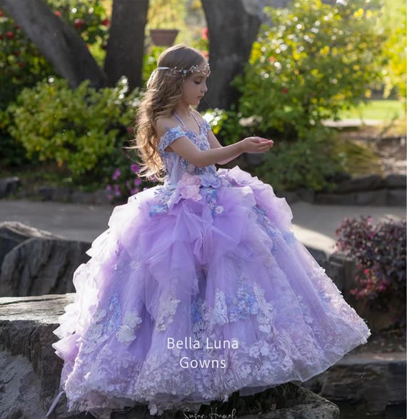 Quinceanera Dresses Lilac Princess Pageant Dress Puffy Tulle