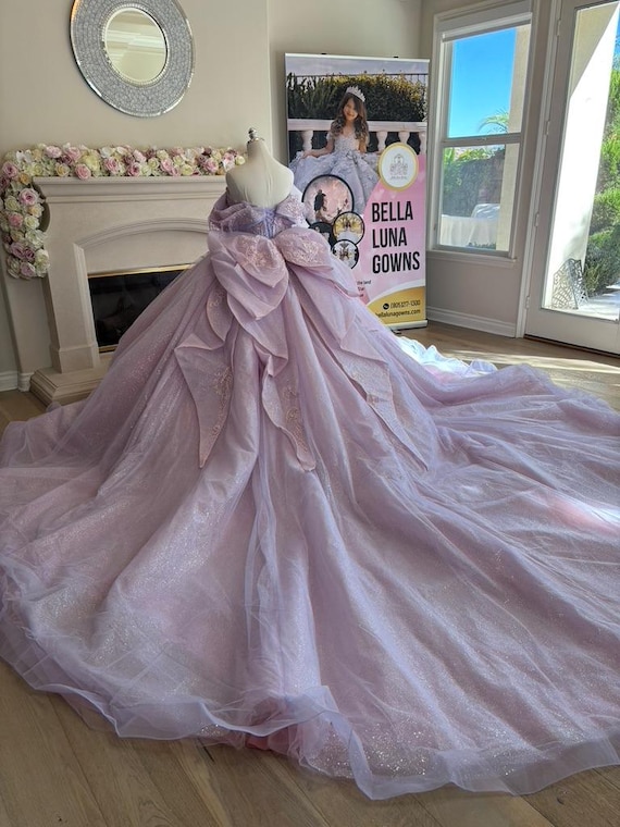 cute sweet 15 dresses Lavender Quinceañera Dress With Corset Bodice, Sparkly Tulle off Shoulder Princess Gown, Luxury Custom Dress, With Crystal Beads Strappy Corset Ruched Lace Organza 3 mens tactical pants Color:Beige White Purple