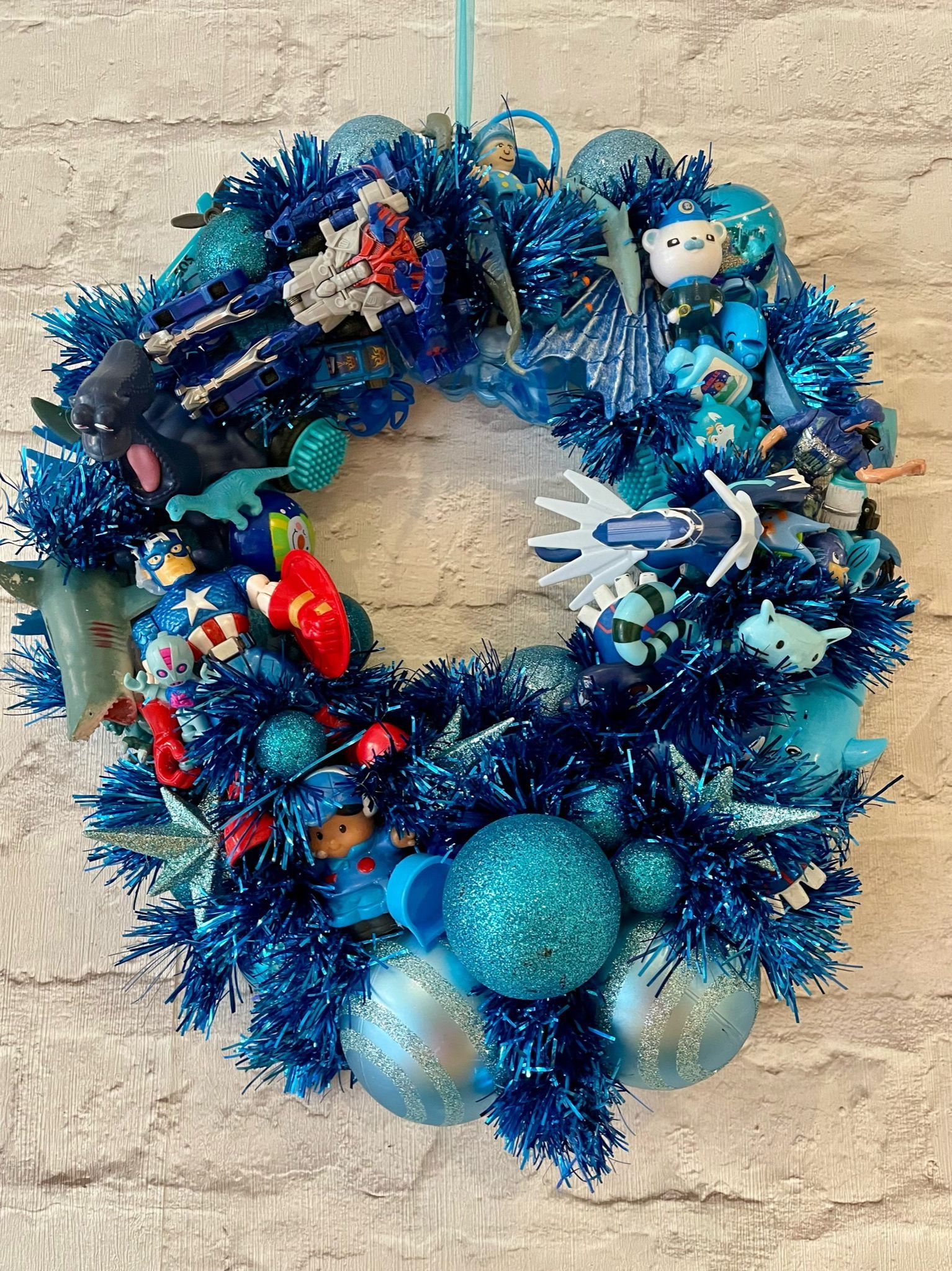 Blue christmas wreath ideas Clearance
