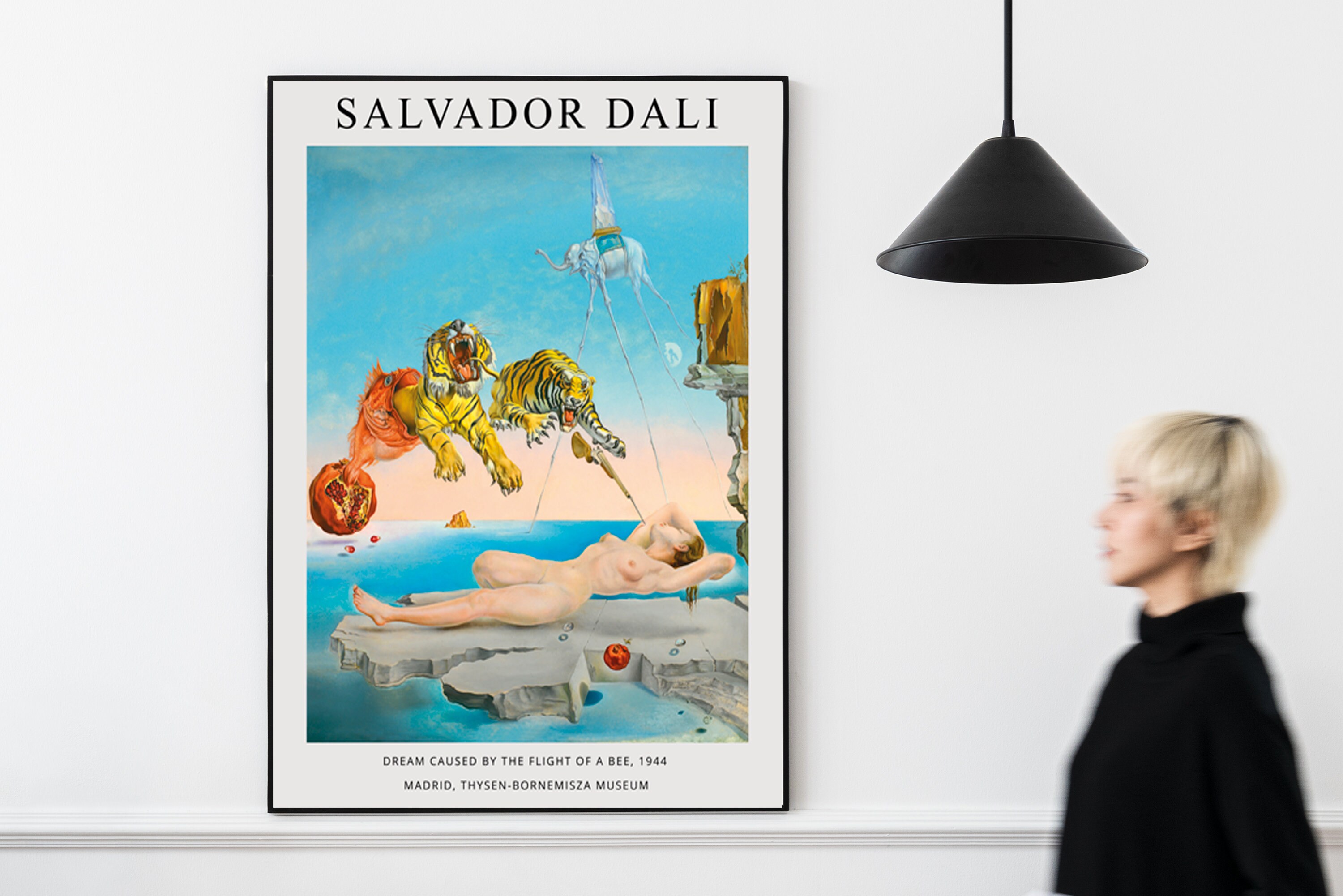 Traum Verursacht Durch Den Flug Einer Biene Um Einen Granatapfel Salvador Dalì Druck Traum Verursacht durch den Flug einer | Etsy