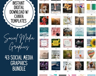 Social Media Content,43 IMAGES, planner ideas-businesses needing engagement online, Social Graphics, & ideas READY to DOWNLOAD!