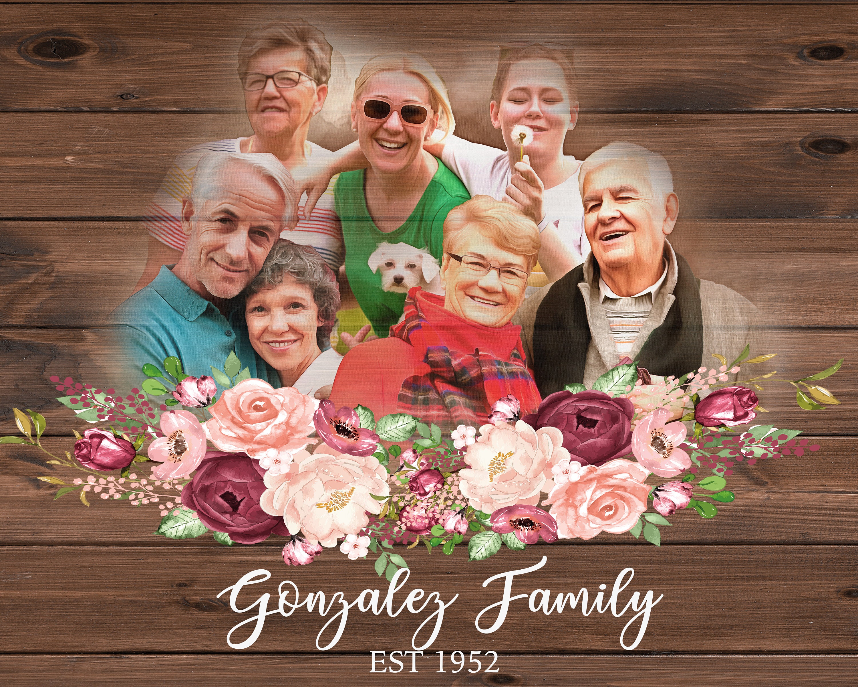 Personalized portrait gift from photo Custom digital portrait Etsy