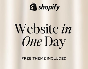 Shopify Theme Website Full Site Setup in 24 Hours + Free Theme Included, Shopify Store Website Design, beauty, lashes, skincare, nails etc.