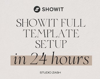 Showit Full Template Setup in 24 hours