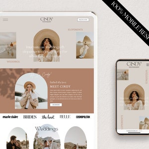 Boho Photographer Website Template: Wix Website Design image 2