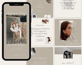 Instagram & Email Templates – Canva Editable Bundle