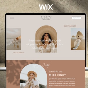 Modèle de Site Web de photographe bohème : Wix Website Design
