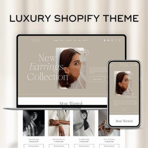 Julia Shopify Theme Template: Luxury Shopify Theme Store, Shopify Website Templates Banners, Elegant Boutique Website, Shopify 2.0 Themes image 10