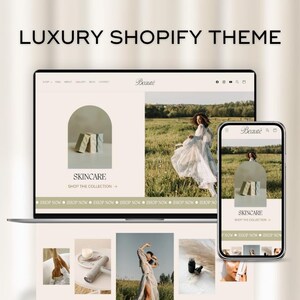 Beaute Shopify Theme Template: Luxury Shopify Theme Store, Skincare Shopify Website Templates, Elegant Boutique Website, Shopify 2.0 Themes image 9