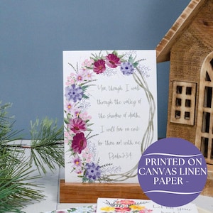 Comfort Scripture Cards – Set of 30 Bible Verse Cards for Grief, Encouragement, or Sympathy | Christian Gift with Optional Stand for Loss