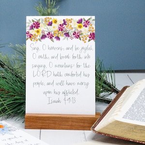 30 Scripture Cards for Comfort or Grief with Wooden Stand | Scripture Christian Gifts | Encouraging Bible Verses for Grief, Anxiety or Loss
