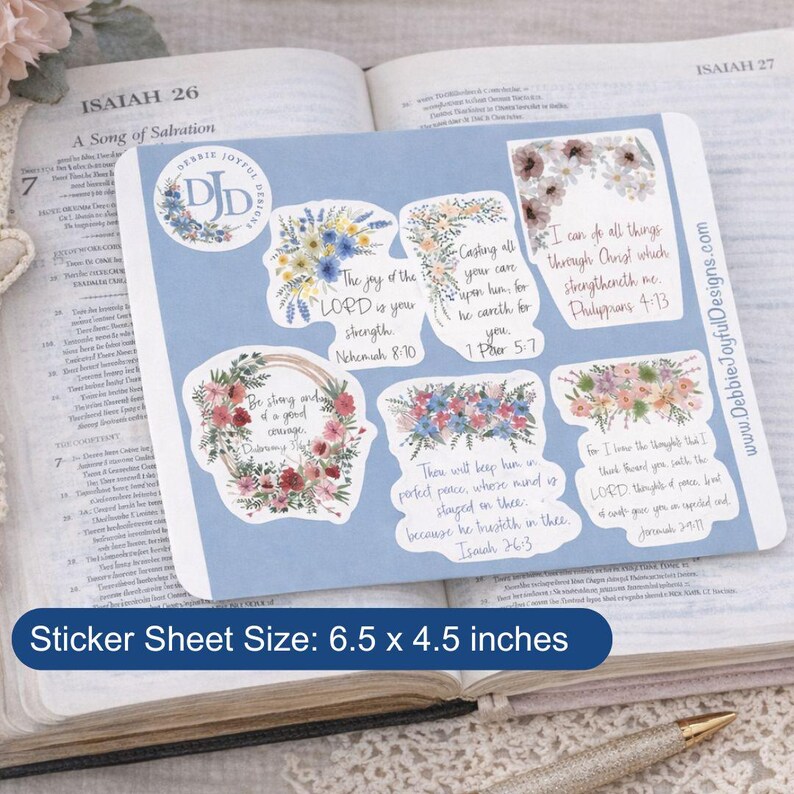 Scripture Verse Stickers | Christian Planner Stickers | Bible ...