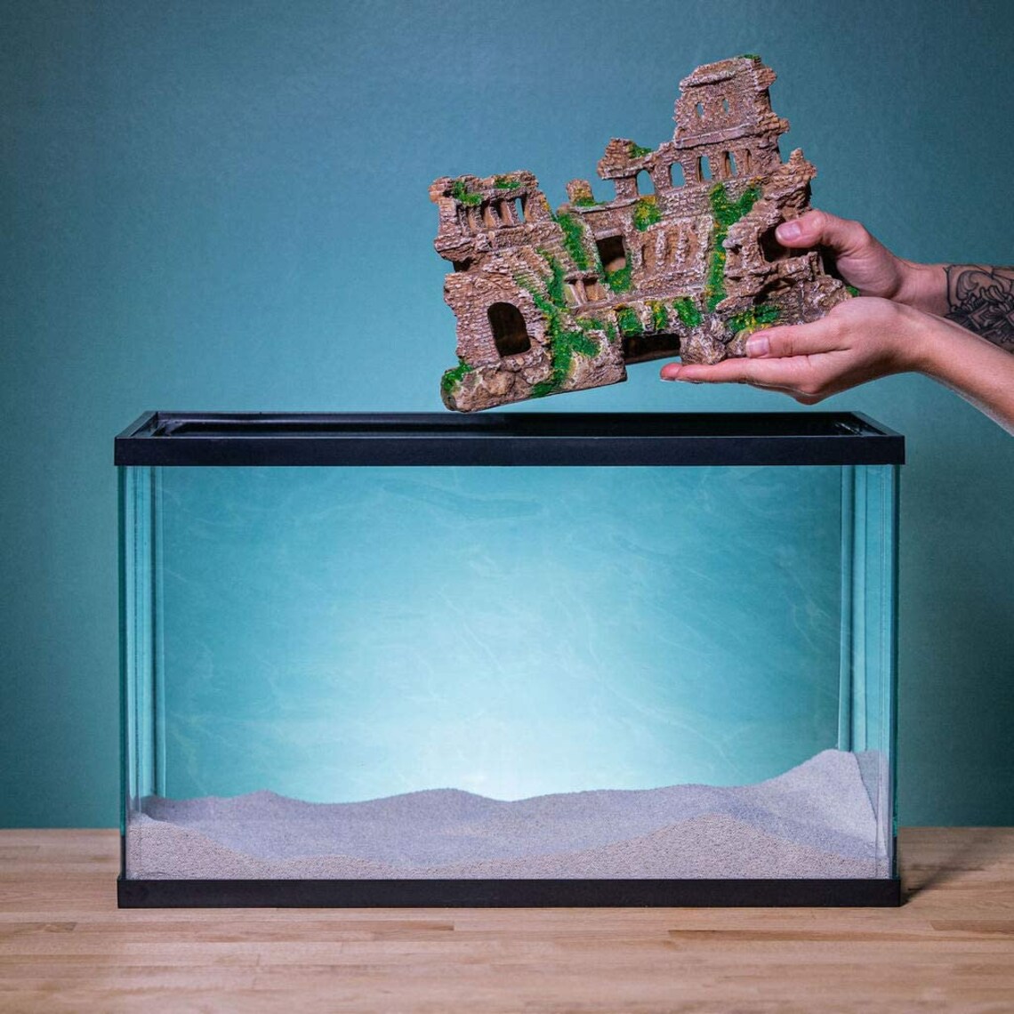 Roman Colosseum Pillars Forum Aquarium Fish Tank Ornament Etsy