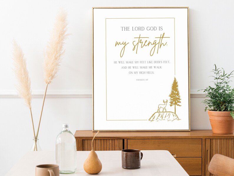 Scripture Wall Art Printable Bible Verse Wall Art Digital Download Wall ...