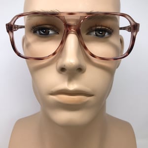 Vintage Brulimar Domino 4 Eyeglasses Glasses Frame Brown Fleck Pilot Used Eyeglass Frames Retro