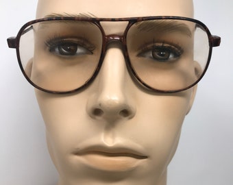 Vintage Hamble Eyeglasses Glasses Frames Brown Tortoise Pilot Eyeglasses Frame Retro