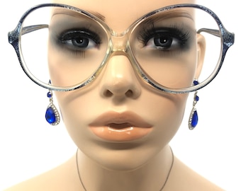 Vintage Oliver Goldsmith Tenby Eyeglasses Glasses Frames Blue Oversized Eyeglasses Frame Retro