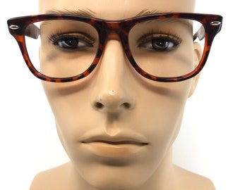 Vintage Specsavers Sunglasses Brown Tortoise Square Sun Shades Frames Glasses Retro