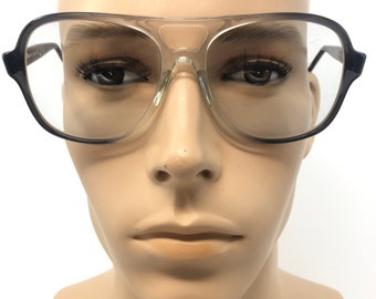 Vintage Merx Henley Eyeglasses Glasses Frames Grey Pilot Square Eyeglasses Frame Retro