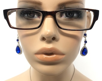 vintage Pennine Trudy montures de lunettes de vue rectangulaires marron rétro