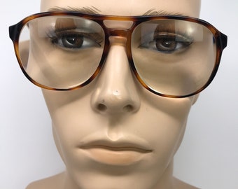 Vintage Georgetown Eyeglasses Glasses Frames Brown Tortoise Pilot Eyeglasses Frame Retro