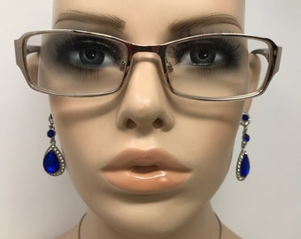 vintage Specsavers Lunettes Lunettes Cadres Marron Lunettes Rectangulaires Cadre Rétro