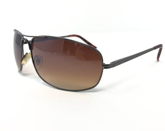 Vintage Square Sunglasses Silver Wrap Sun Shades Frames Glasses Retro Unisex Mens Ladies