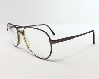 Vintage Specsavers Horace Eyeglasses Glasses Frames Bronze Pilot Eyeglasses Frame Retro