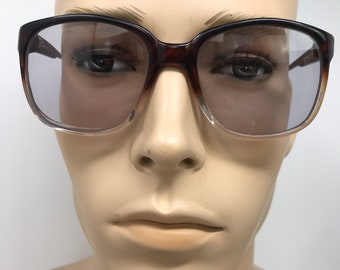 Vintage Lygo F200 Eyeglasses Glasses Frames Brown Square Used Eyeglasses Frame Retro