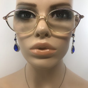 Vintage Dollond & Aitchison Eyeglasses Glasses Frames Pink Oval Eyeglasses Frame Retro