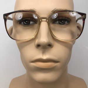 Vintage Dollond & Aitchison William monture de lunettes de vue carrée marron utilisé montures de lunettes rétro