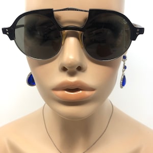 Vintage Arts 3644A Sunglasses Black Round Steampunk Sun Shades Frames Glasses Retro