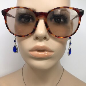 Vintage 15KA Eyeglasses Glasses Frame Brown Fleck Keyhole Bridge Used Eyeglass Frames Retro