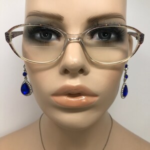 Vintage Sadie Eyeglasses Glasses Frames Pink Clear Oval Eyeglasses Frame Retro