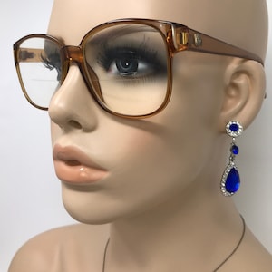 Vintage Vienna Line 1533 Eyeglasses Glasses Frame Brown Square Used Eyeglass Frames Retro